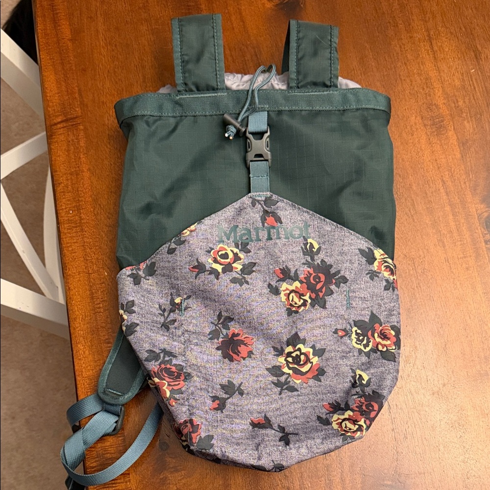 Marmot Green and Gray Floral Women's Backpack